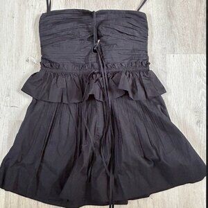 Strapless mini dress